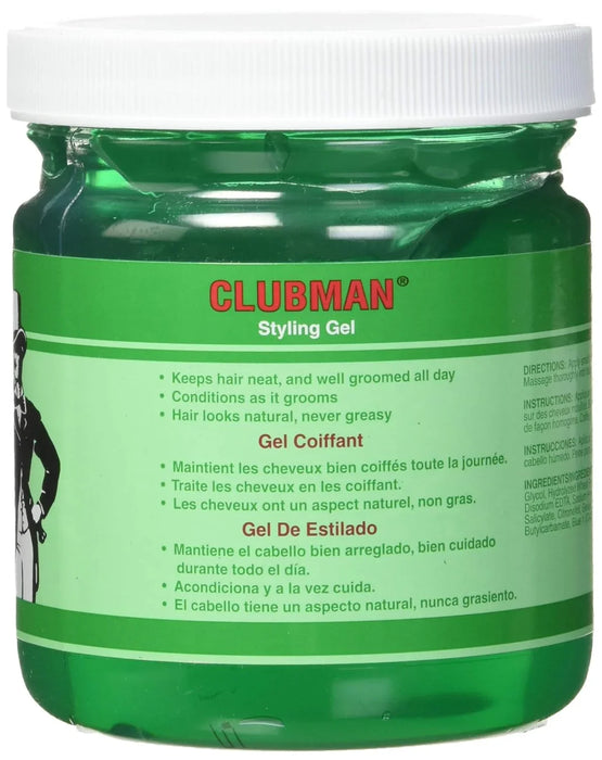 Clubman Regular Styling Gel 16 oz