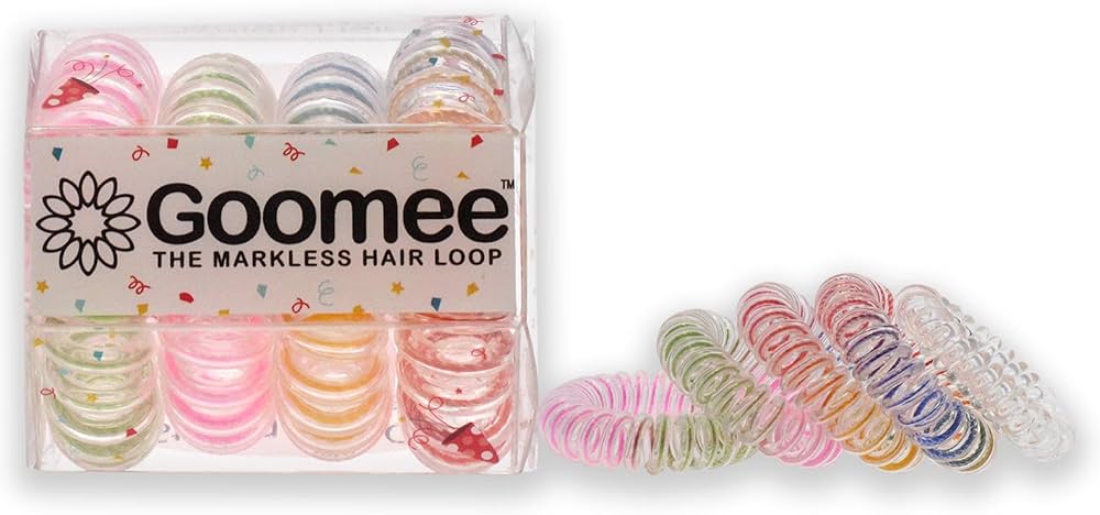 The Markless Hair Loop Set -Streak of Luck by Goomee for Women - 4 Pc Hair Tie