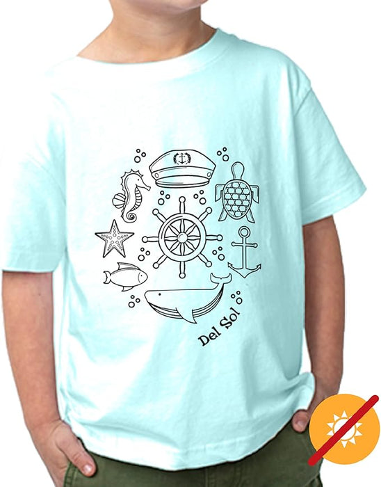 T-shirt ras du cou pour enfants - Sea Adventure par DelSol pour enfants - T-shirt 1 pièce (2T)