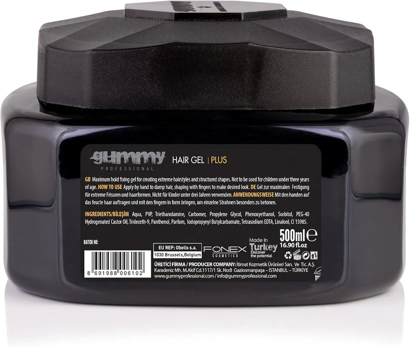 Gummy Hair Gel Maximum Hold & Extreme Look Plus 16.9 oz
