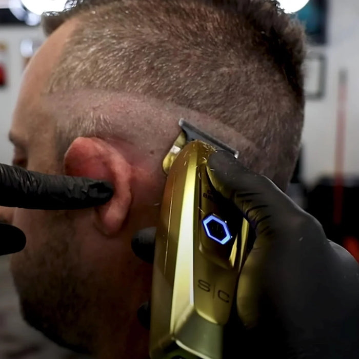 StyleCraft Replacement Fixed X-Pro Precision Gold Trimmer Blade with Black Diamond Carbon DLC Set