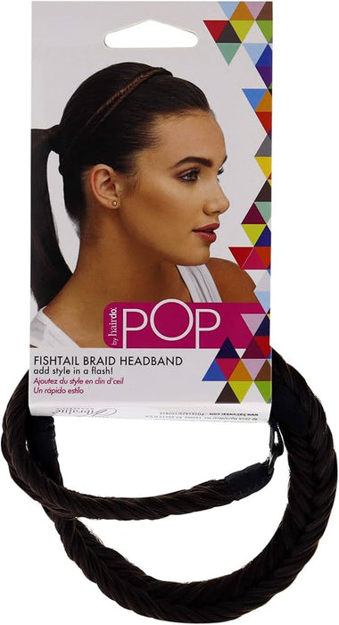 Pop Fishtail Braid Headband - R6 Dark Chocolate by Hairdo for Women - 1 Pc Hair Band