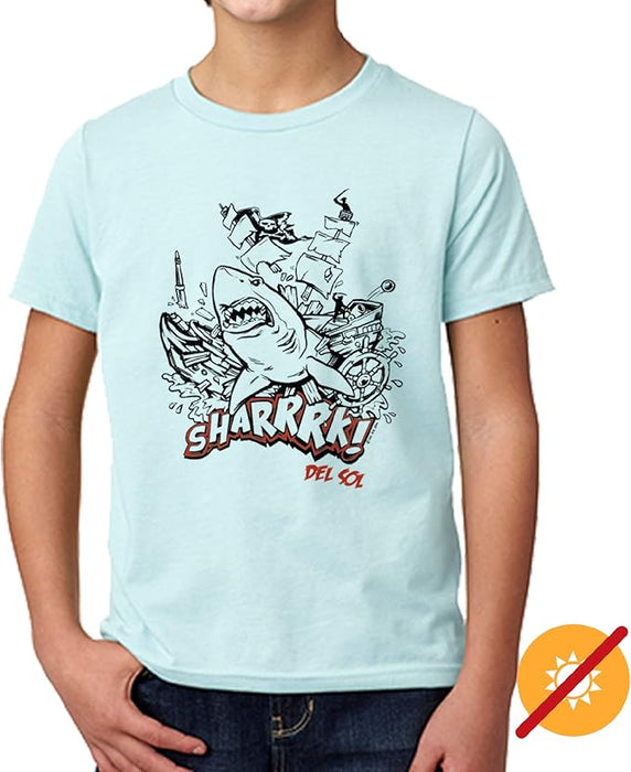 T-shirt ras du cou pour enfants - Sharrrk par DelSol pour enfants - T-shirt 1 pièce (YXS)