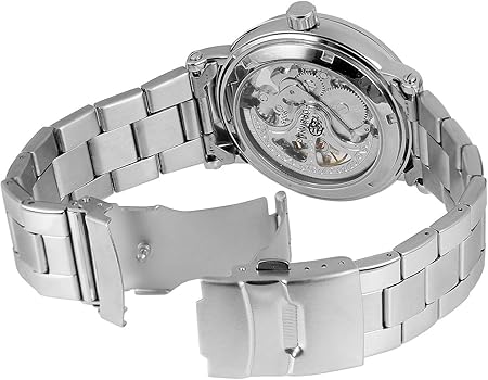 REDH1 Silver Stainless Steel Bracelet Watch by Jean Bellecour for Men - 1 Pc Watch