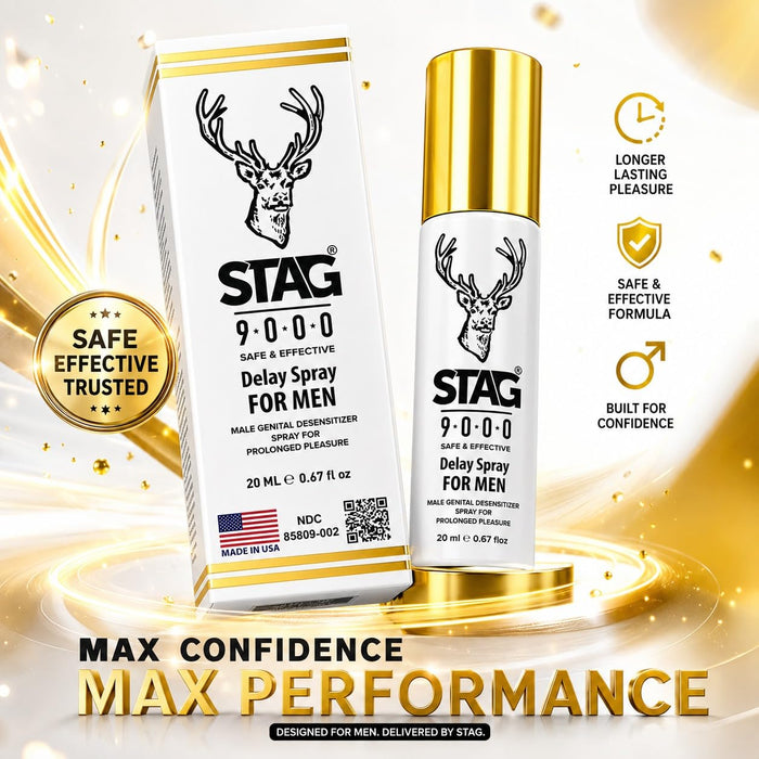 Stag 9000 Delay Spray for Men - 0.67 fl oz (20 ml)
