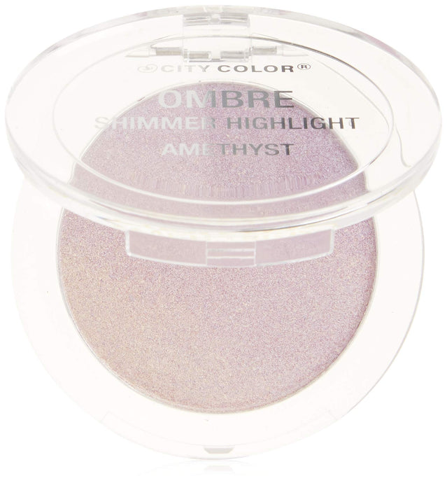 CITY COLOR Shimmer Ombre Highlight - Ensemble de présentation améthyste, 12 pièces