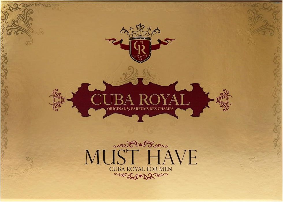 Cuba Royal by Cuba for Men - 5 Pc Gift Set 3.3oz EDT Spray, 1.17oz EDT Spray, 6.6oz Shower Gel, 3.3oz After Shave, 6.6oz Body Spray