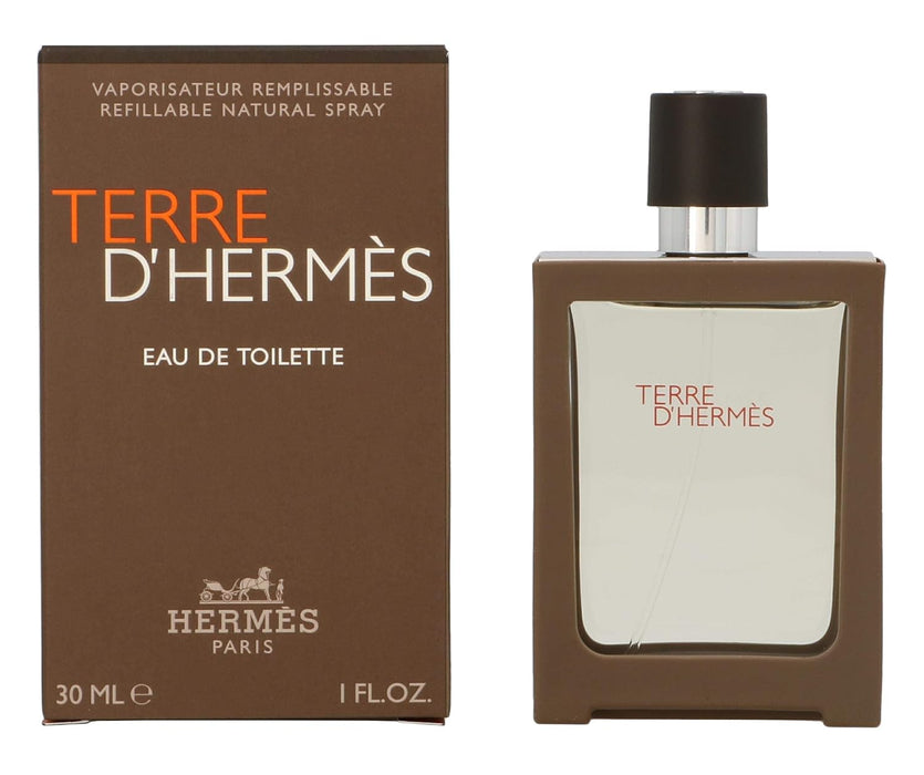 Terre Dhermes de Hermes para hombres - Spray EDT de 1 oz (recargable)