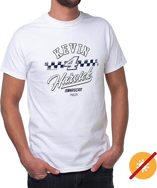 NASCAR Mens Classic Crew Tee - Kevin Harvick - 8 White par DelSol pour homme - T-shirt 1 pièce (L)