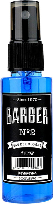 Marmara Barber Cologne - Best Choice of Modern Barbers and Traditional Shaving Fans (No 2 Blue, 50ml x 1 Spray Bottle)