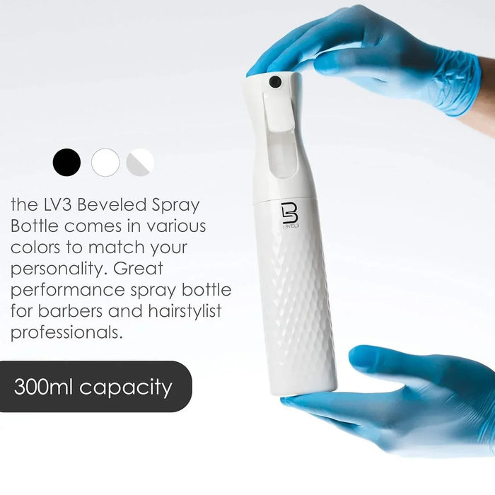Level3 Lv3 Beveled Spray Bottle (White) L3-LSB003-W