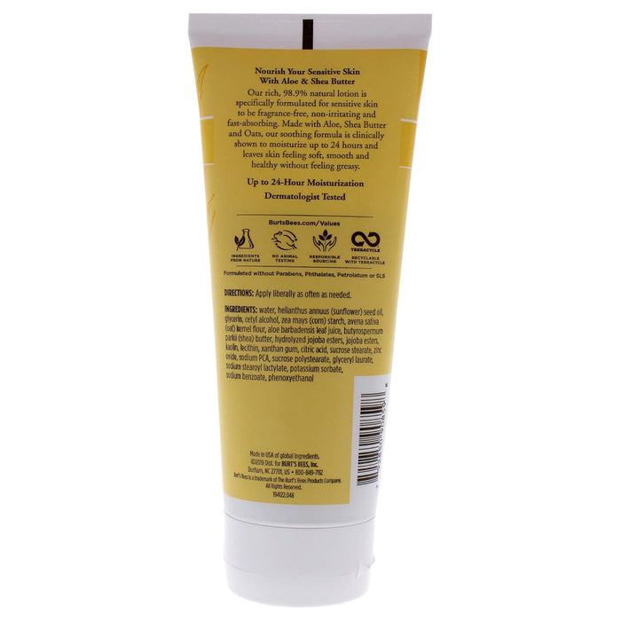 Loción corporal de aloe y manteca de karité de Burts Bees para unisex - Loción corporal de 6 oz