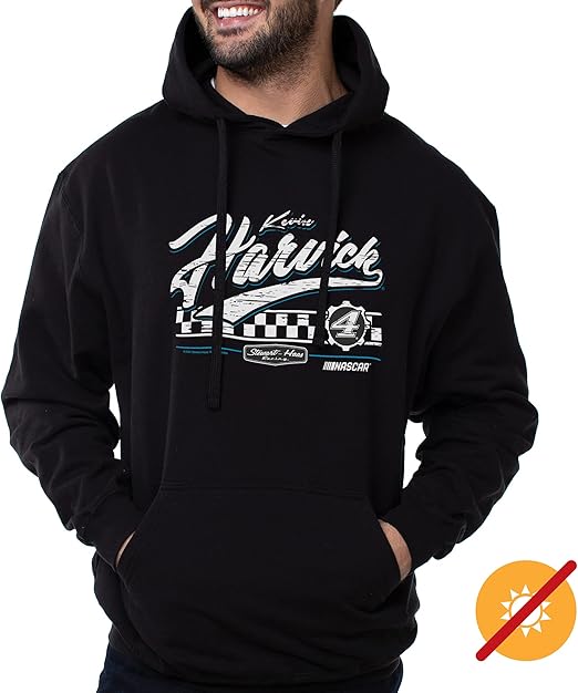 Sweat à capuche NASCAR - Kevin Harvick - 3 Black par DelSol pour homme - T-shirt 1 pièce (M)