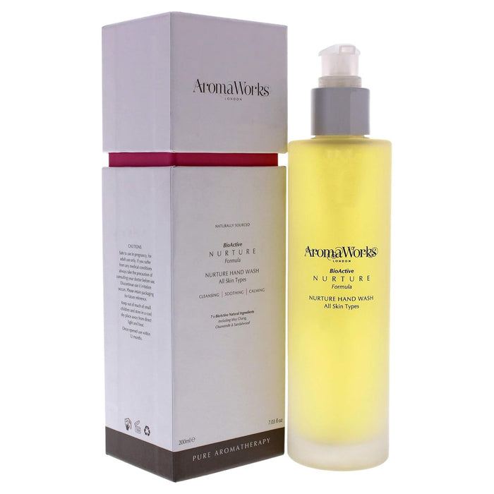 Nurture Hand Wash by Aromaworks for Unisex - 7.03 oz Hand Wash