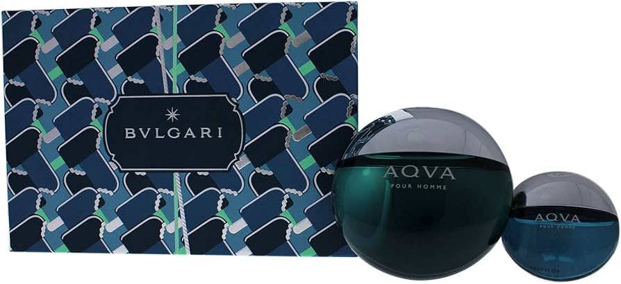 Bvlgari Aqva by Bvlgari for Men - 2 Pc Gift Set 3.4oz EDT Spray, 0.5 EDT Spray