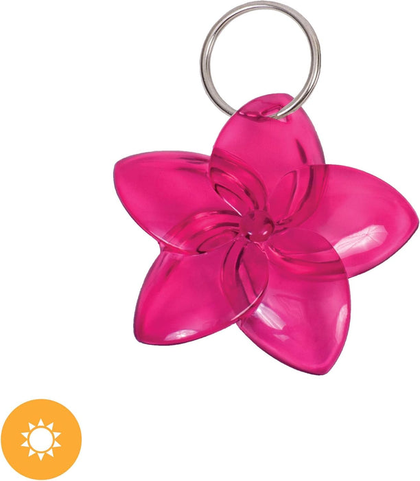 Color-Changing Key Chain Flower - Pink by DelSol for Women - 1 Pc Keychain - Pack of 2