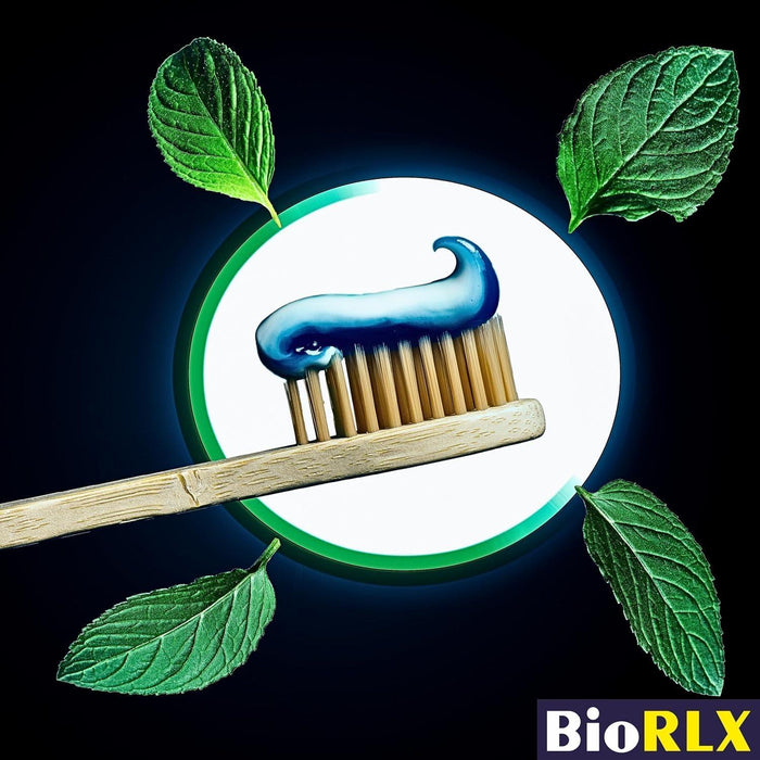 BioRLX Bamboo Toothbrush - Biodegradable Wooden Toothbrushes, Natural BPA Free - Wooden Toothbrush, Eco-Friendly - Compostable and Durable (Two Pieces, Medium)