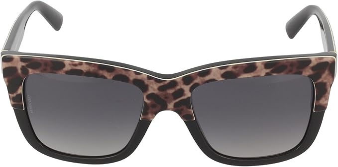 Dolce and Gabbana DG 4262 1995-T3 - Top Leopard On Black-Grey Gradient Polarized by Dolce and Gabbana for Women - 54-18-140 mm Sunglasses