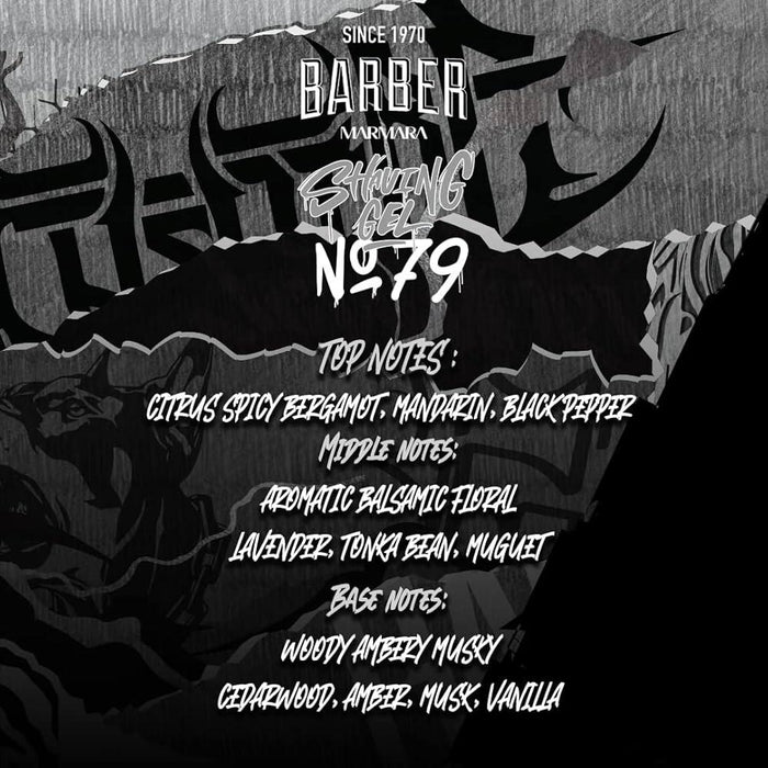 Marmara Barber Shaving Gel No.79 - 34 oz - 12 Pack