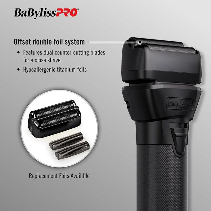 BabylissPro BlackFX FXONE Double Foil Shaver