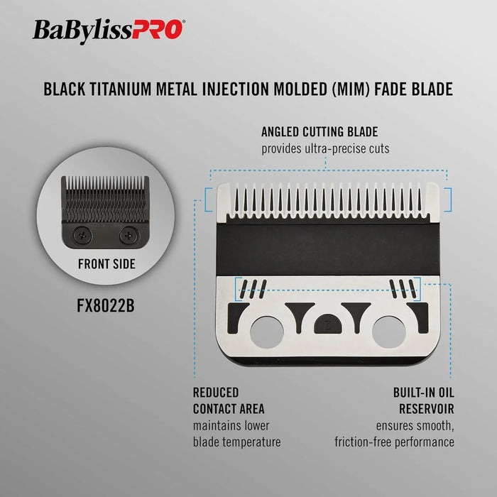 BaBylissPRO Black Titanium MIM Precision Fade Blade