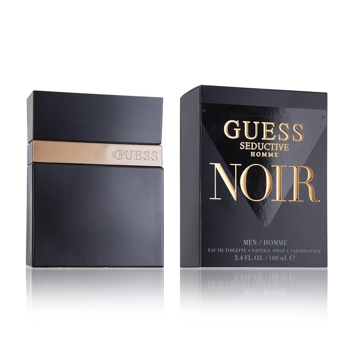 Guess Seduction Homme Noir de Guess para hombres - EDT en aerosol de 3.4 oz