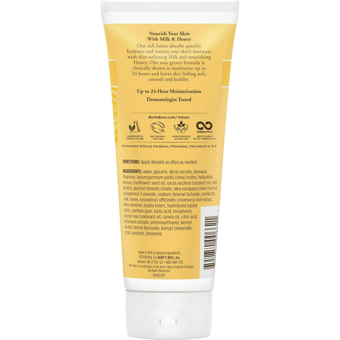 Loción corporal con leche y miel de Burts Bees para unisex - Loción corporal de 1 oz