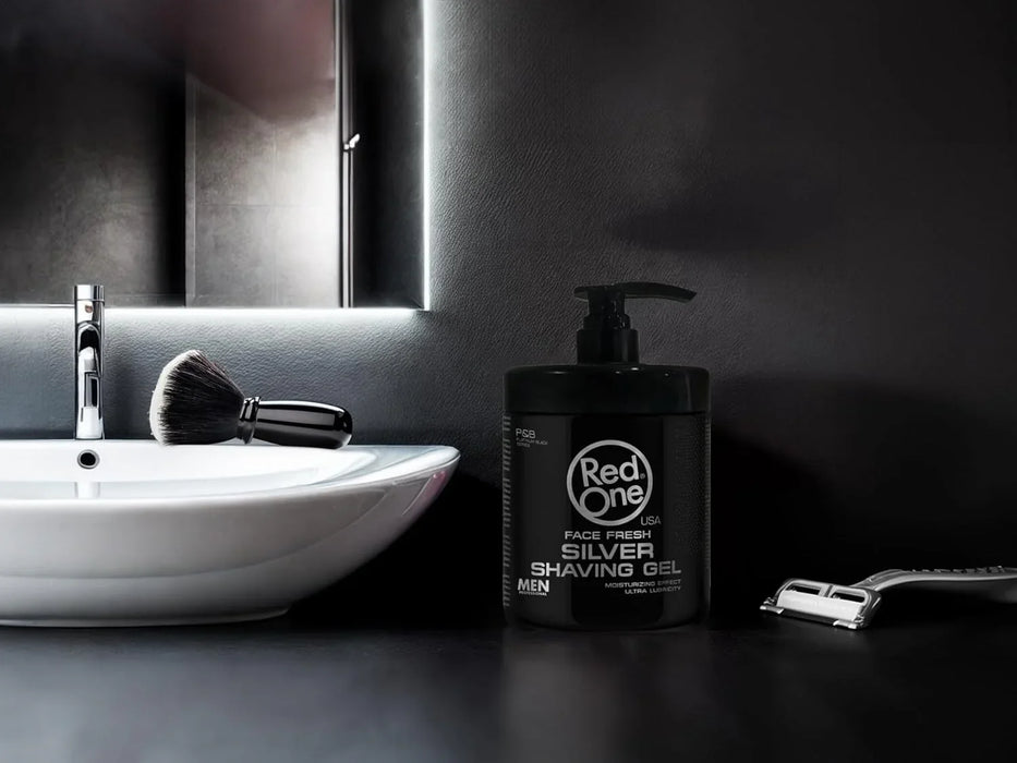 Red One Shaving Gel Silver 33.8 oz / 1000 ml