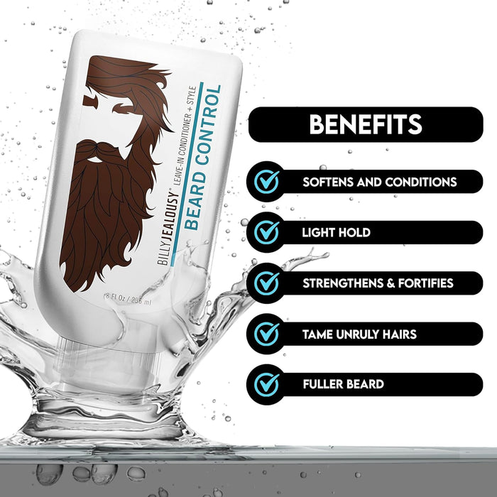 Revitalisant sans rinçage Beard Control de Billy Jealousy pour hommes - Revitalisant 8 oz 