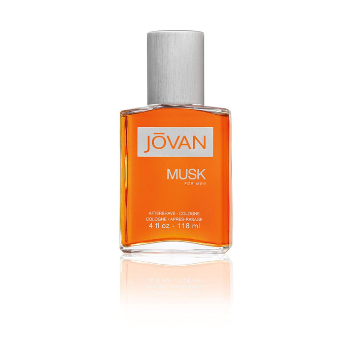 Jovan Musk de Jovan para hombres - Colonia para después del afeitado de 4 oz