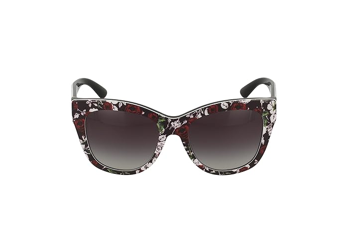 Dolce and Gabbana DG 4270 3019-8G - Top Print Rose-Noir-Gris Dégradé de Dolce and Gabbana pour Femme - 55-19-140 mm Lunettes de soleil