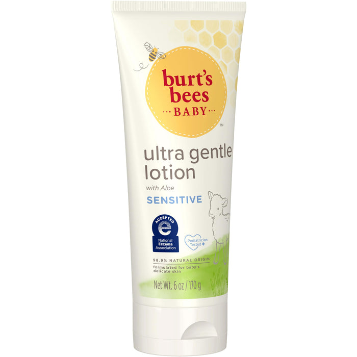 Loción ultra suave para bebés de Burts Bees para niños - Loción corporal de 6 oz - Paquete de 3