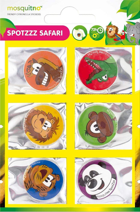 Spotz Safari Stickers by Mosquitno for Kids - 5 Pc Sticker