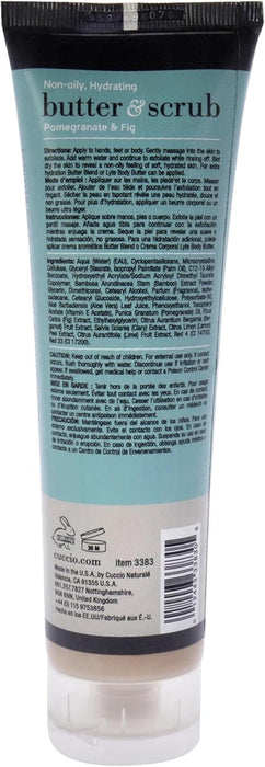 Beurre et gommage - Grenade et figue de Cuccio Naturale pour unisexe - Gommage 4 oz