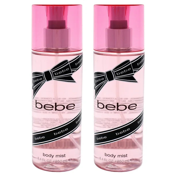 Bebe Silver de Bebe pour femme - Brume corporelle 8,4 oz - Pack de 2