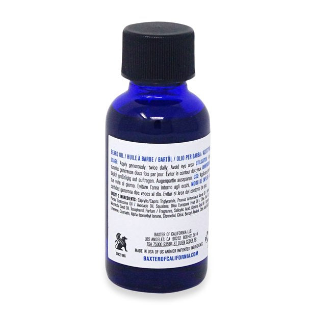 Aceite para barba de Baxter Of California para hombres - 1 oz de aceite