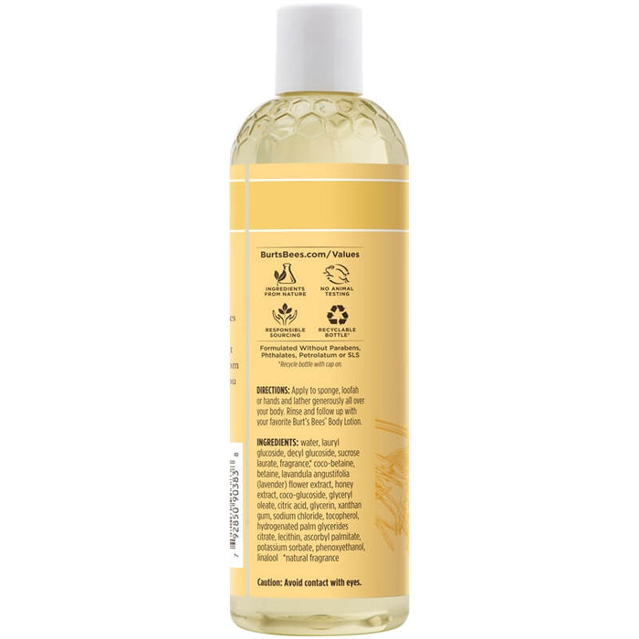 Nettoyant pour le corps apaisant à la lavande et au miel de Burts Bees pour femme - Nettoyant pour le corps 12 oz