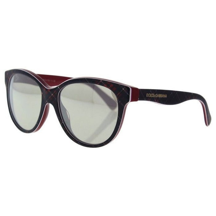 Dolce and Gabbana DG 4176 2988-6G - Check Red-Blue-Red-Light Grey Silver by Dolce and Gabbana for Unisex - 49-15-125 mm Sunglasses