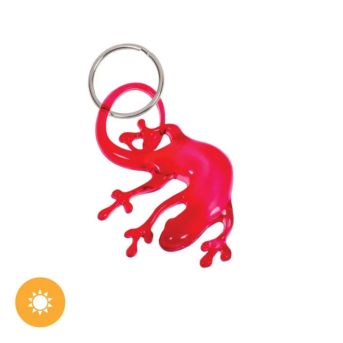 Color-Changing Key Chain Lizard - Red by DelSol for Women - 1 Pc Keychain - Pack of 2