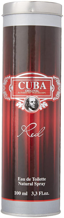 Cuba Red de Cuba pour hommes - Spray EDT de 3,3 oz