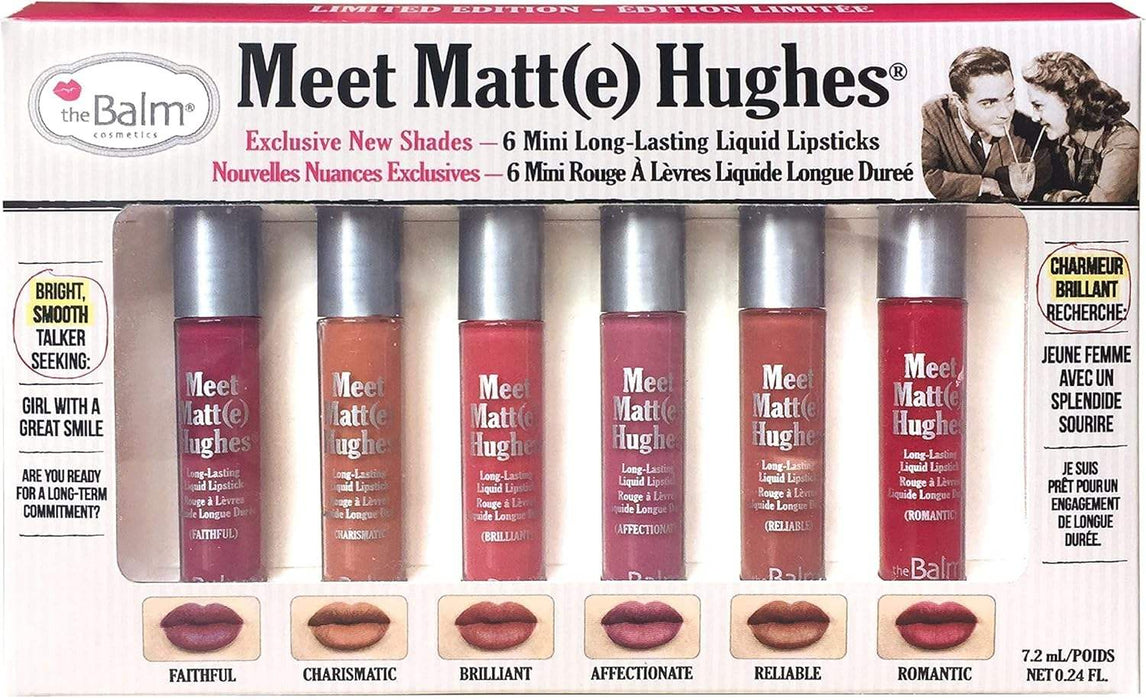 theBalm Meet Matte Hughes Set of 6 Mini Long-Lasting Liquid Lipsticks 2