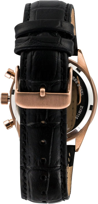 ZVM115 Master - Montre avec bracelet en cuir or rose/noir de Zadig &amp; Voltaire pour homme - Montre 1 pièce