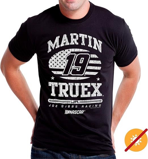 NASCAR Mens Classic Crew Tee - Martin Truex Jr - 7 Black par DelSol pour homme - T-shirt 1 pièce (L)