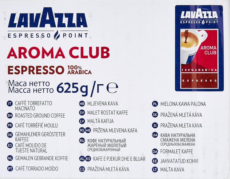 Espresso Point Aroma Club Coffee by Lavazza for Unisex - 100 Pods Coffee