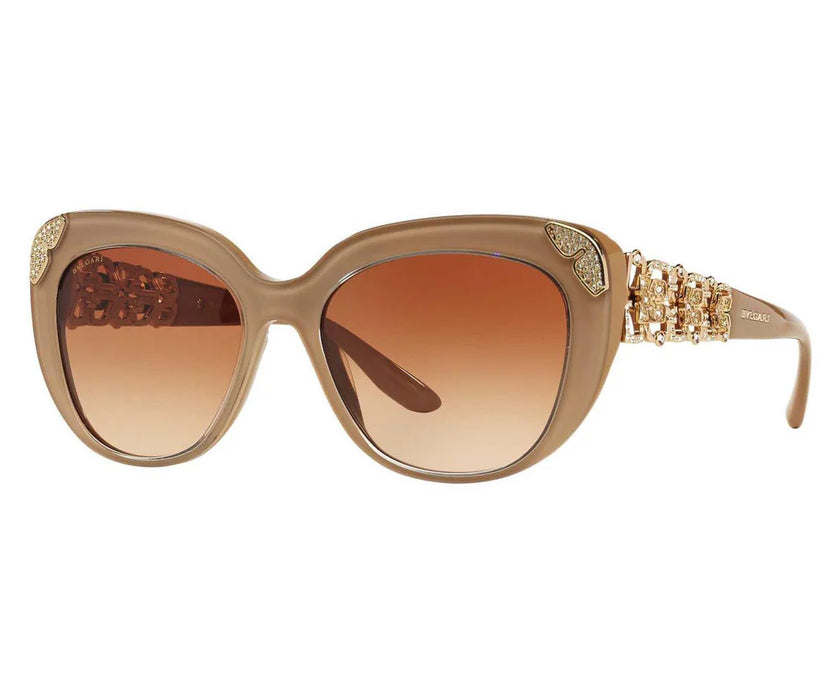 Bvlgari BV8162B 5382-13 - Top Crystal On Turtledove-Brown Gradient by Bvlgari for Women - 55-17-135 mm Sunglasses