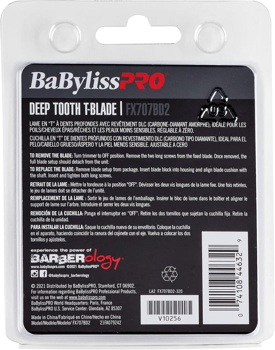 BaBylissPRO FX707BD2 Lame de rechange à dents profondes en T pour FX787 et FX726 