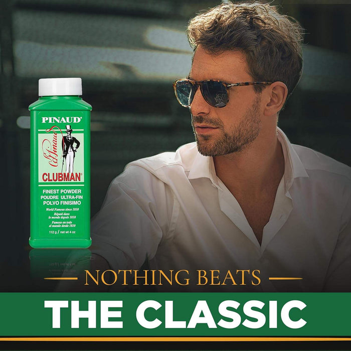 CLUBMAN Talco Blanco 4 oz