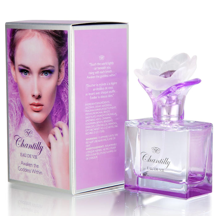 Chantilly Eau De Vie de Dana para mujeres - Spray EDP de 1,7 oz