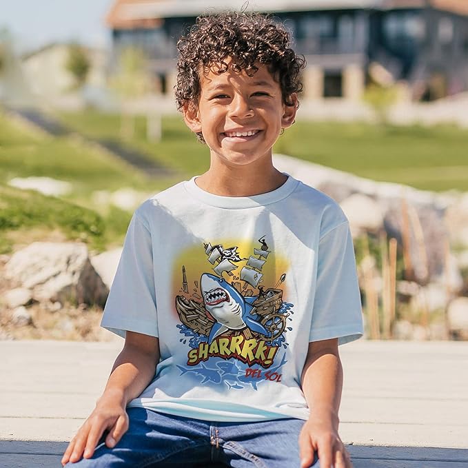 T-shirt ras du cou pour enfants - Sharrrk par DelSol pour enfants - T-shirt 1 pièce (YXS)