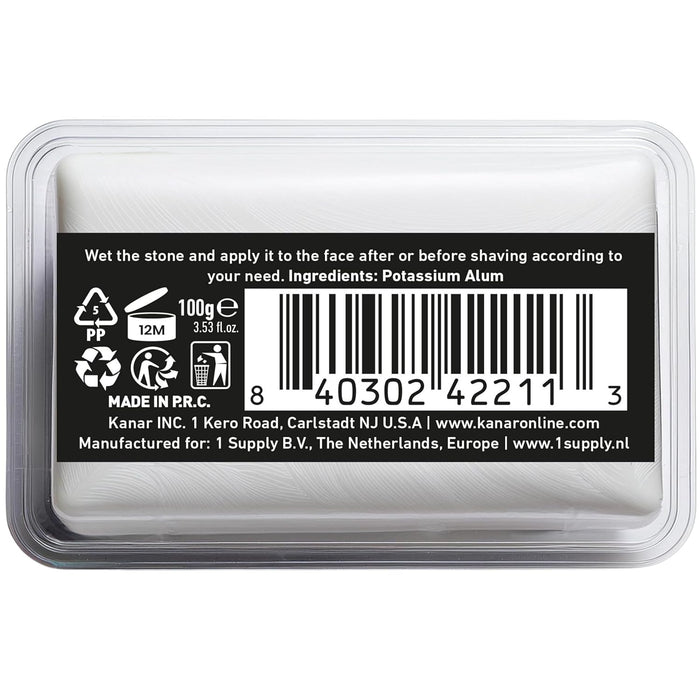 The Shave Factory Alum Block Aftershave for Shaving Razor 3.53 oz